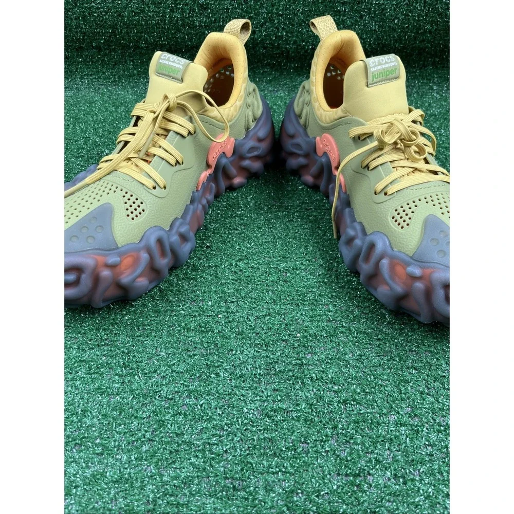Crocs Salehe Bembury x Pollex Juniper Sudd Camo Green Yellow Sneaker M9/W11 NIB